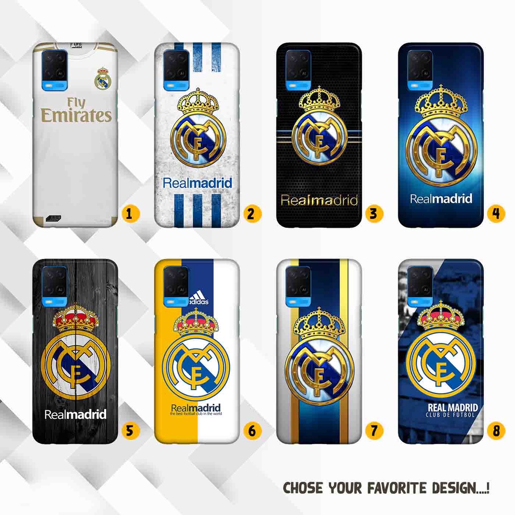 Premium Custom Case Oppo A54 Real Madrid Casing Hardcase