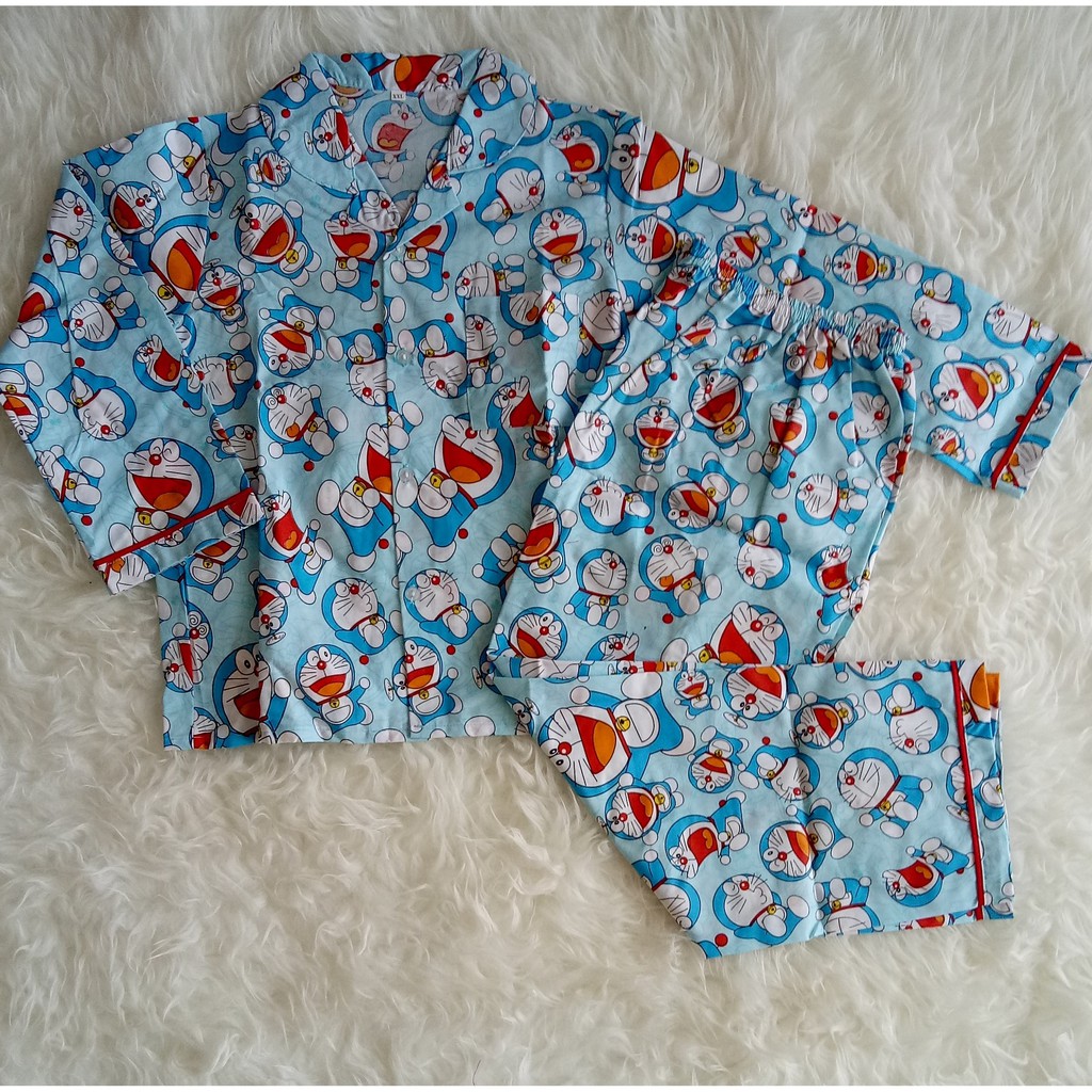 NEW piyama doraemon panjang / piama doraemon / baju doraemon / piyama couple doraemon