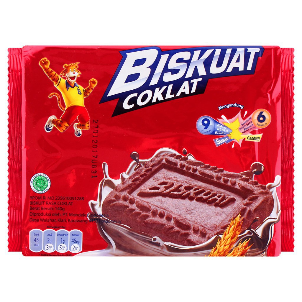 

Biskuat energy coklat 140gr