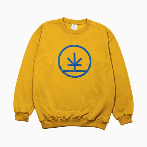 LGN ORIGINAL LOGO CREWNECK - MUSTARD