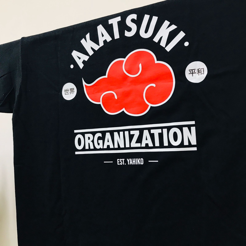 Tshirt Akatsuki Shinobi Organization Naruto Shipuden Black