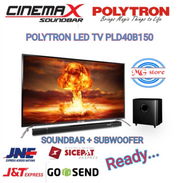PROMO TV LED POLYTRON SOUNDBAR PLD40B150 39/40 Inch GARANSI RESMI