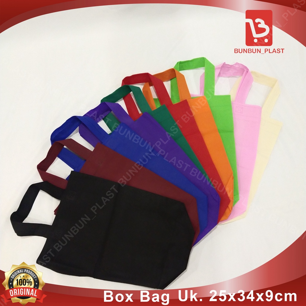 

TAS SPUNBOND/ BOX BAG 25X34X9CM PER 12 PCS/GOODIE BAG