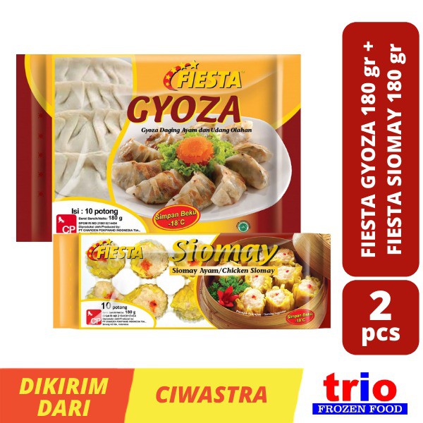 PAKET DIMSUM Fiesta Gyoza 10pcs + Fiesta Siomay 10pcs 180gr