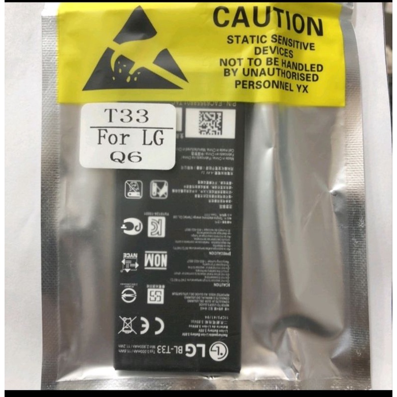 Batre Baterai Battery LG Q6 BL-T33