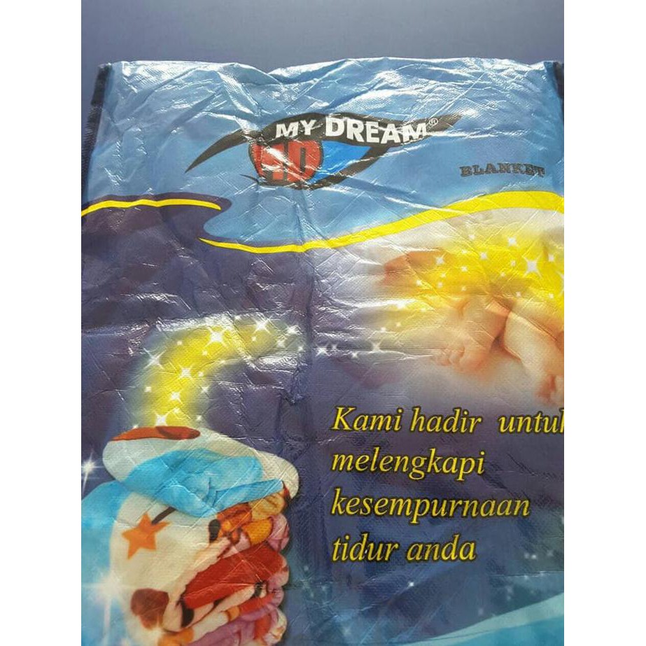 Selimut Bulu Import Karakter Marie Cat 150X200, -+700Gram