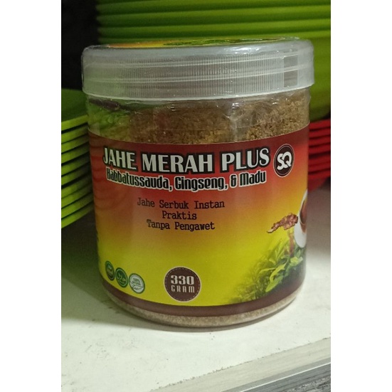 

Jahe Merah Plus Habbatussauda, Gingseng dan Madu SQ 330gr