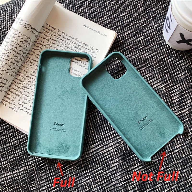 Silicone Cover Midnight Green For IPhone 11 Pro 6S 7Plus 8+ 6+ Xr 11 Pro Max Original SE2 2020 Case