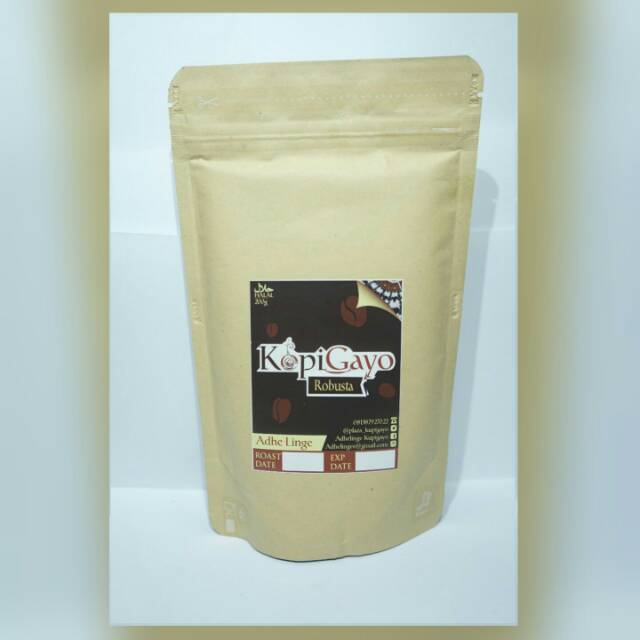 

KOPI ROBUSTA GAYO ADHE LINGE 200 GRAM. BUBUK / ROASTED BEAN