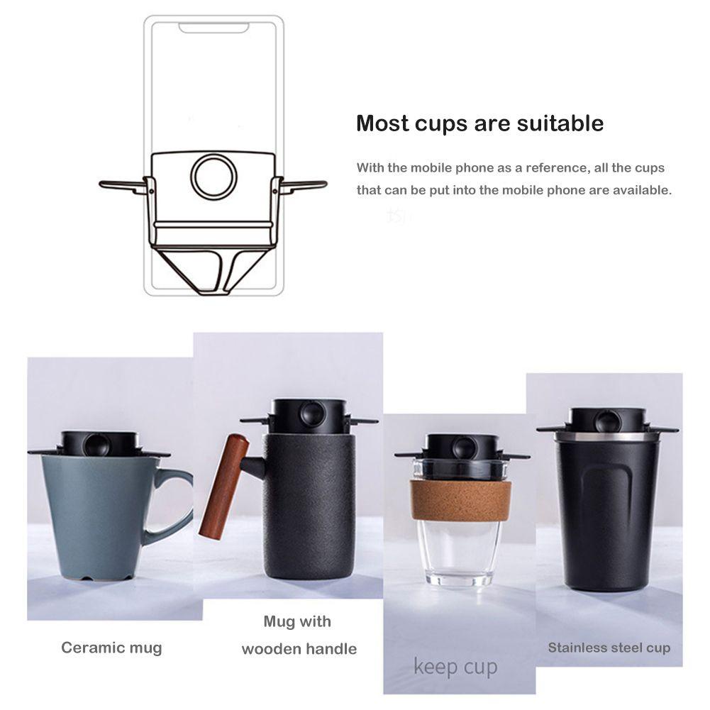 [Elegan] Filter Kopi Reusable Coffeeware Hadiah Kreatif Tanpa Kertas Tempat Kopi