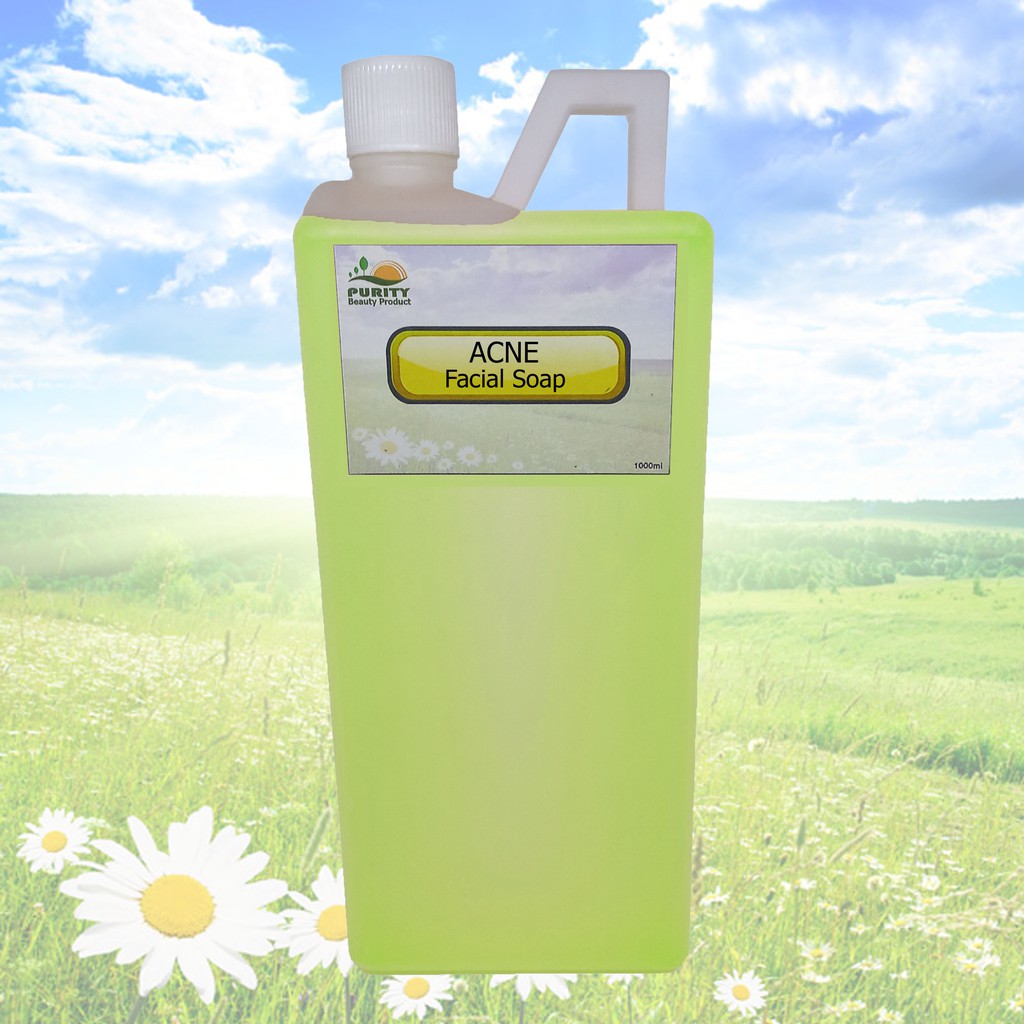 Sabun ACNE Glowing anti Jerawat Facial Wash Liquid Soap Literan Kental Gel Literan kiloan