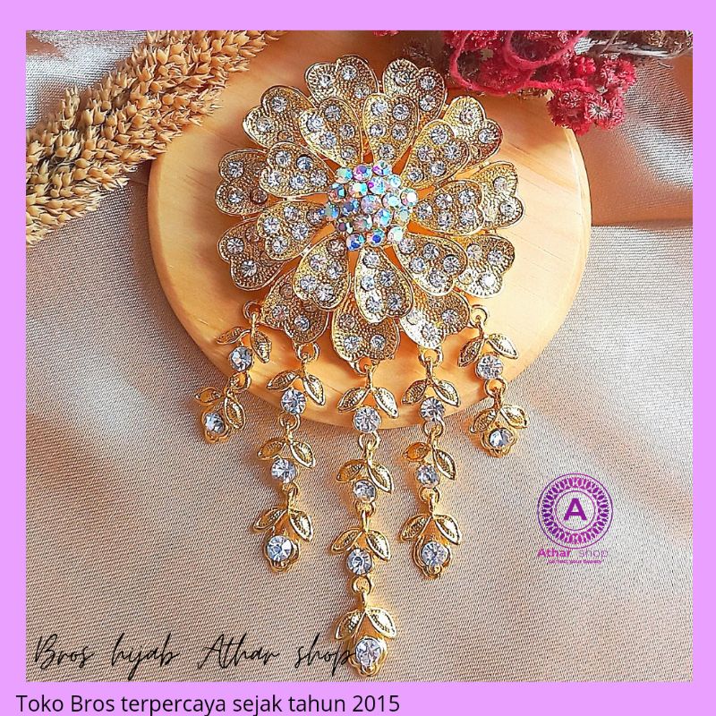 Bros kebaya gold/bros kutubaru/bross kutu baru/ bros jumbo/ bros pengantin