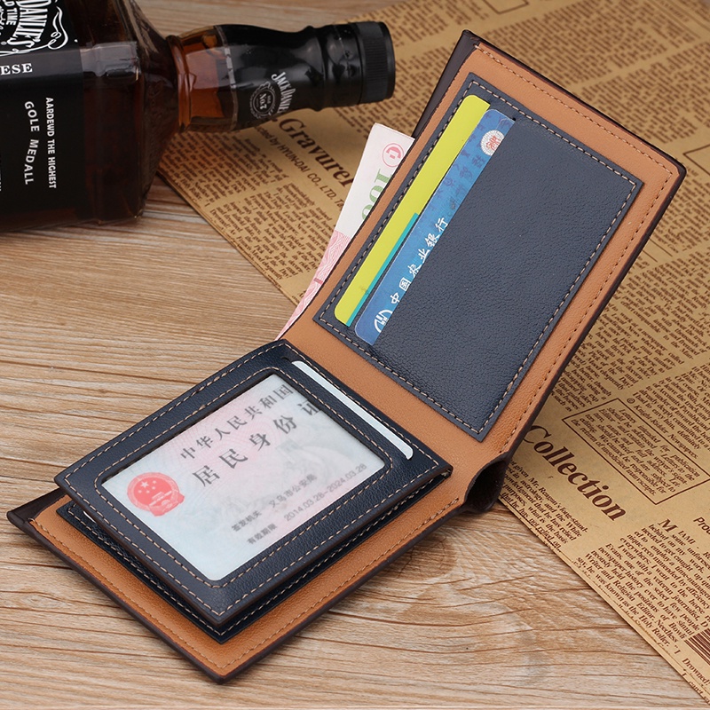 Dompet Lipat Kulit Pria Import Men Fashion Wallet