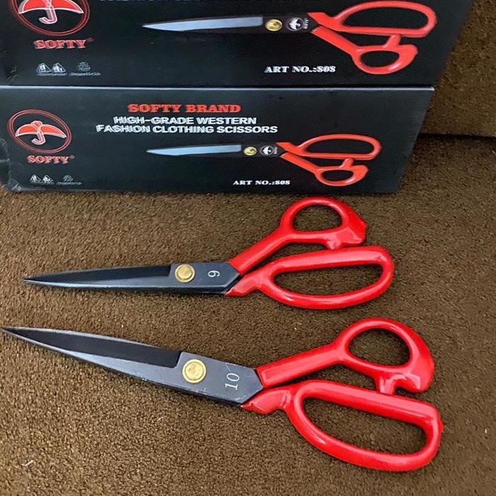 

Laris!! LR059 Gunting Kain Gagang Karet premium / Gunting taylor / Gunting penjahit gagang karet / g