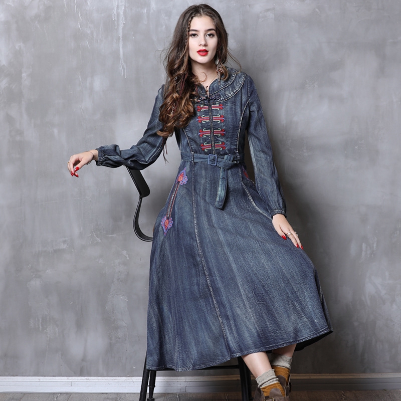 ladies denim dress