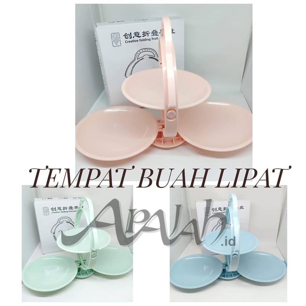Tempat buah / tempat snack / tempat makanan portable Lipat