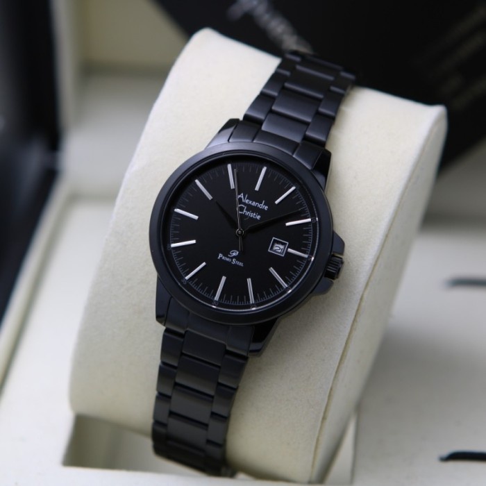 Jam tangan wanita Alexandre Christie AC 1008 ac1008 black Original