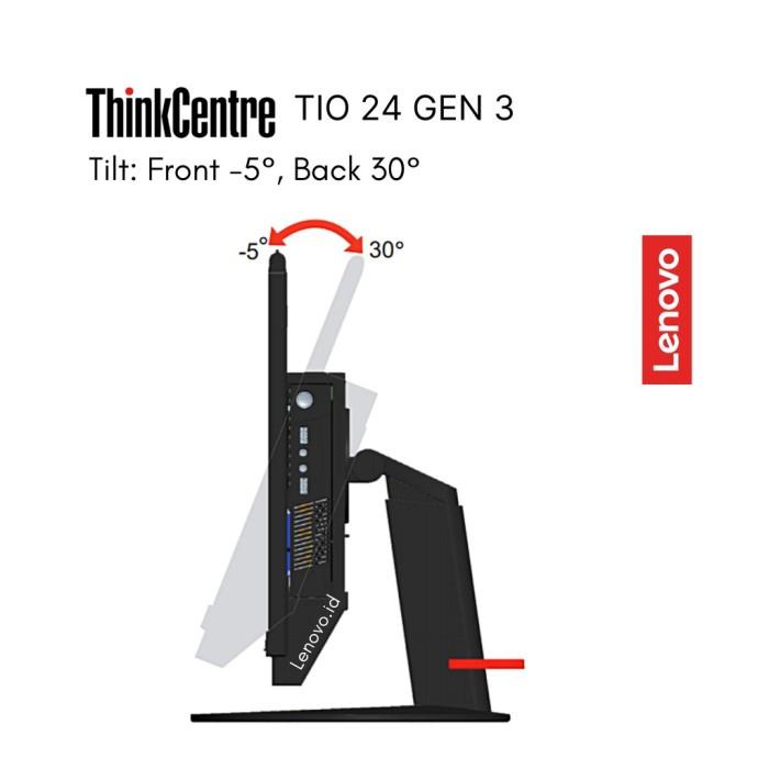 Monitor Lenovo Touchscreen 24 inch ThinkCentre Tiny-In-One TIO24 Gen3