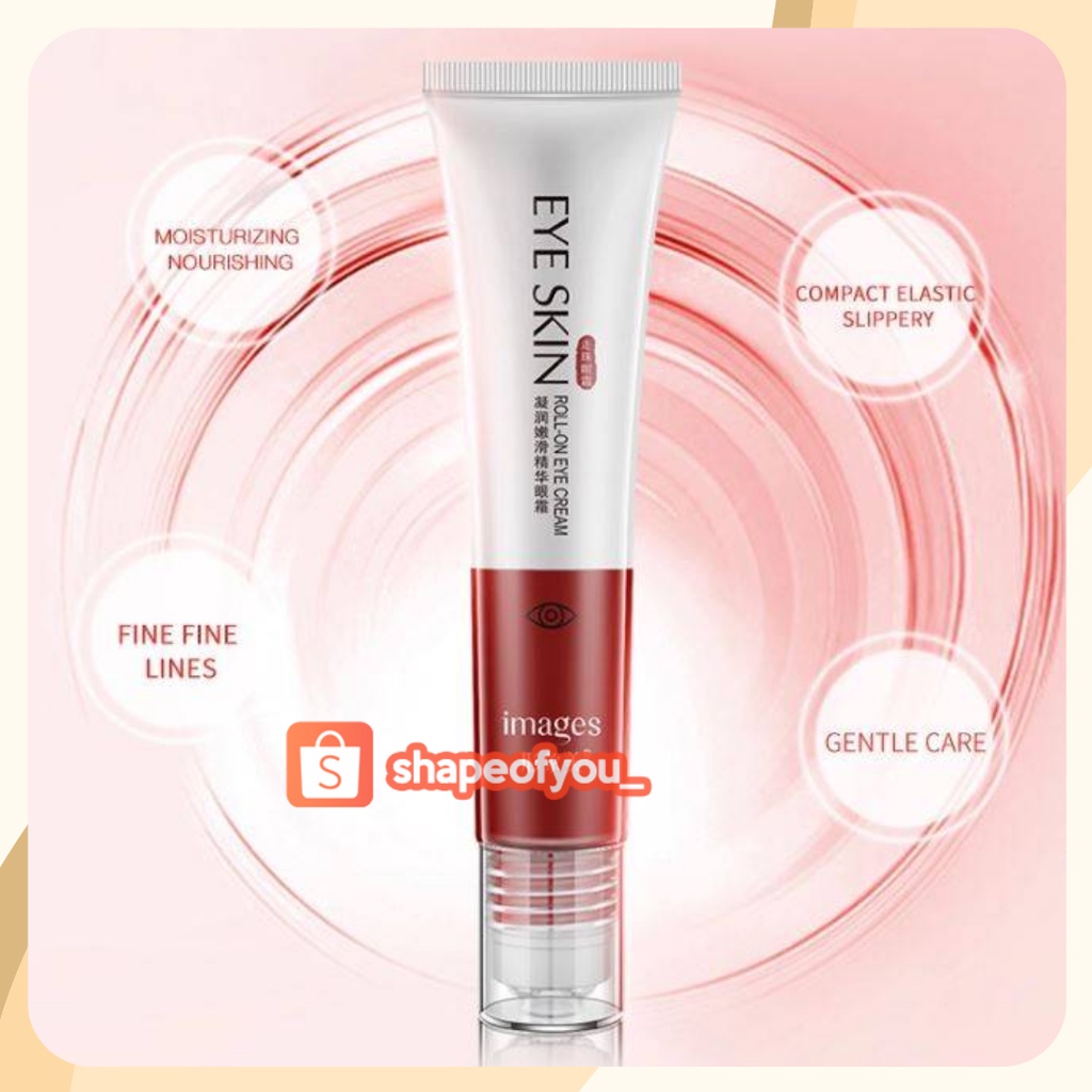 Roll-On Hydrogel Tekstur Halus Eye Cream Whitening Pelembab Anti-Penuaan Kerut Menghapus Gelap Lingkaran Mata