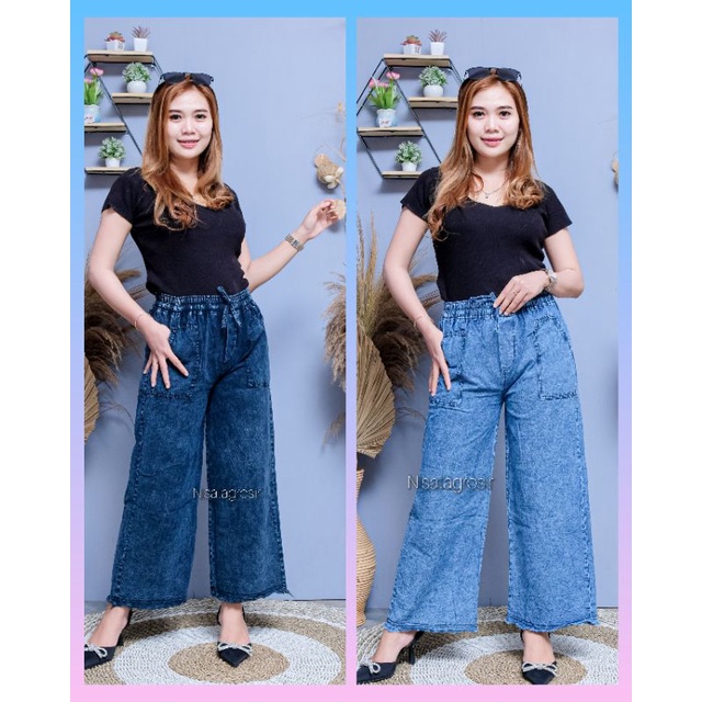 Celana Kulot Jeans_Jeans  Kulot_Kulot Jeans wanita