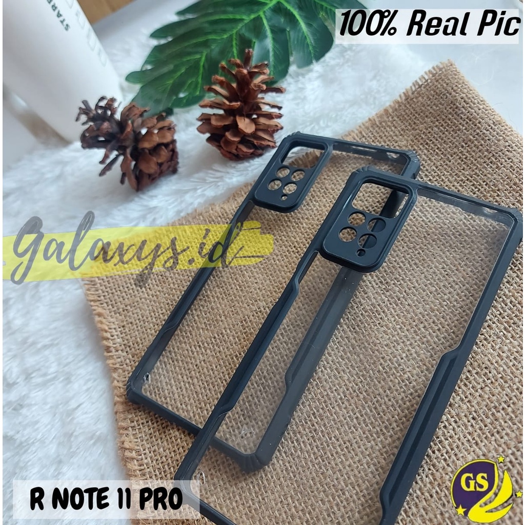 Case Ipaky Bumper XUNDD Xiaomi Redmi Note 11 4G / Note 11 Pro 5G 2022 Camera Protection Case Armor Fusion Shockproof Premium Transparan Casing Mika