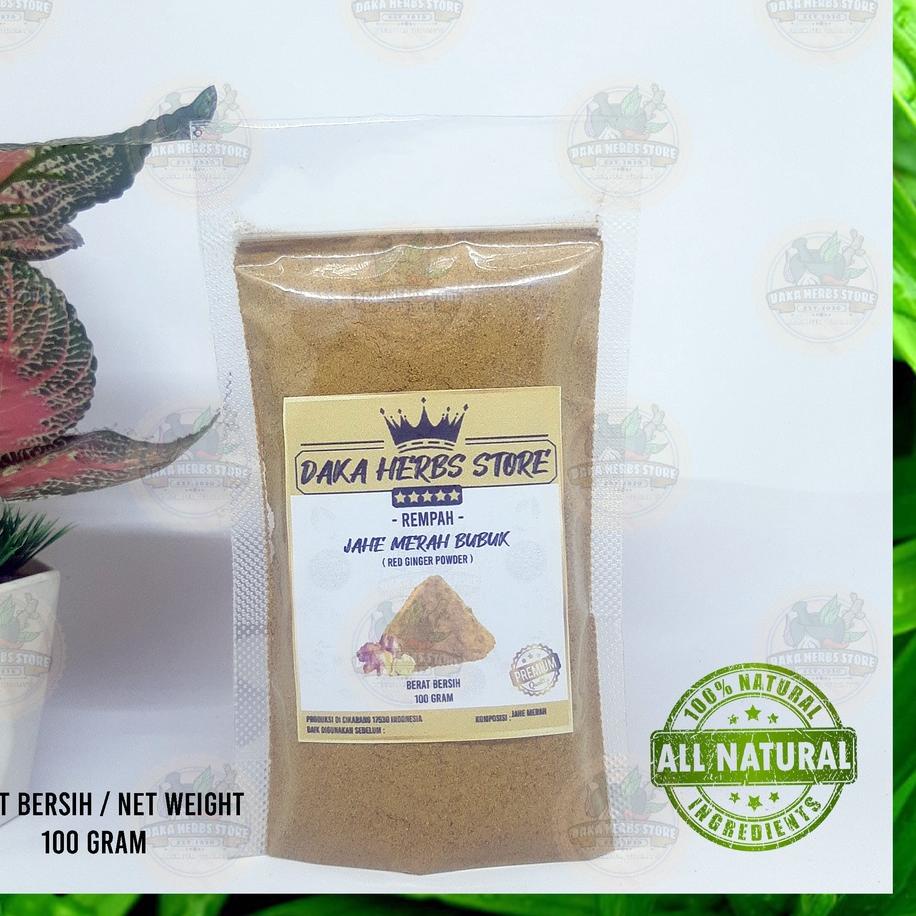 

[Free Ongkir]Jahe merah bubuk murni tanpa campuran (100 gram)