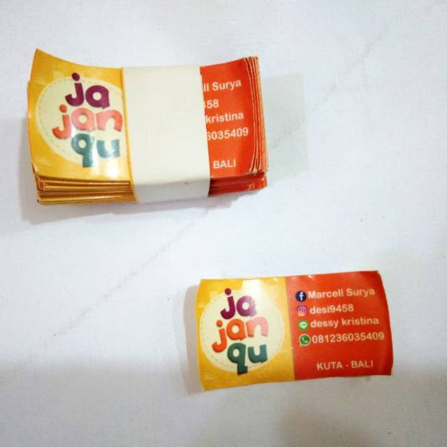 

stiker nama 20k 100pcs