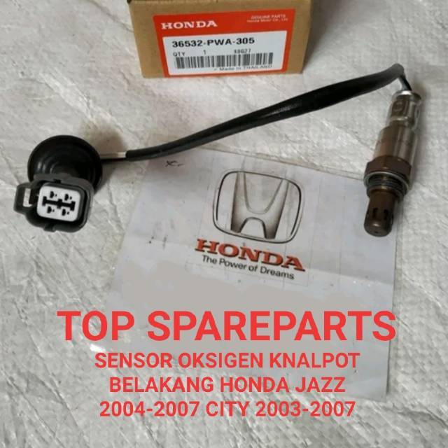 SENSOR OKSIGEN O2 KNALPOT BELAKANG HONDA JAZZ CITY VTEC IDSI 2003 2004 2005 2006 2007 2008