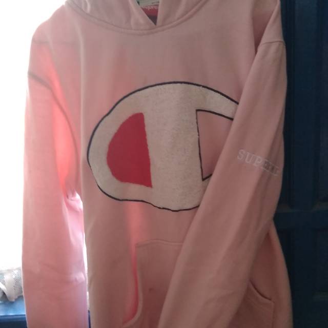 Hoodie supreme x champion murah