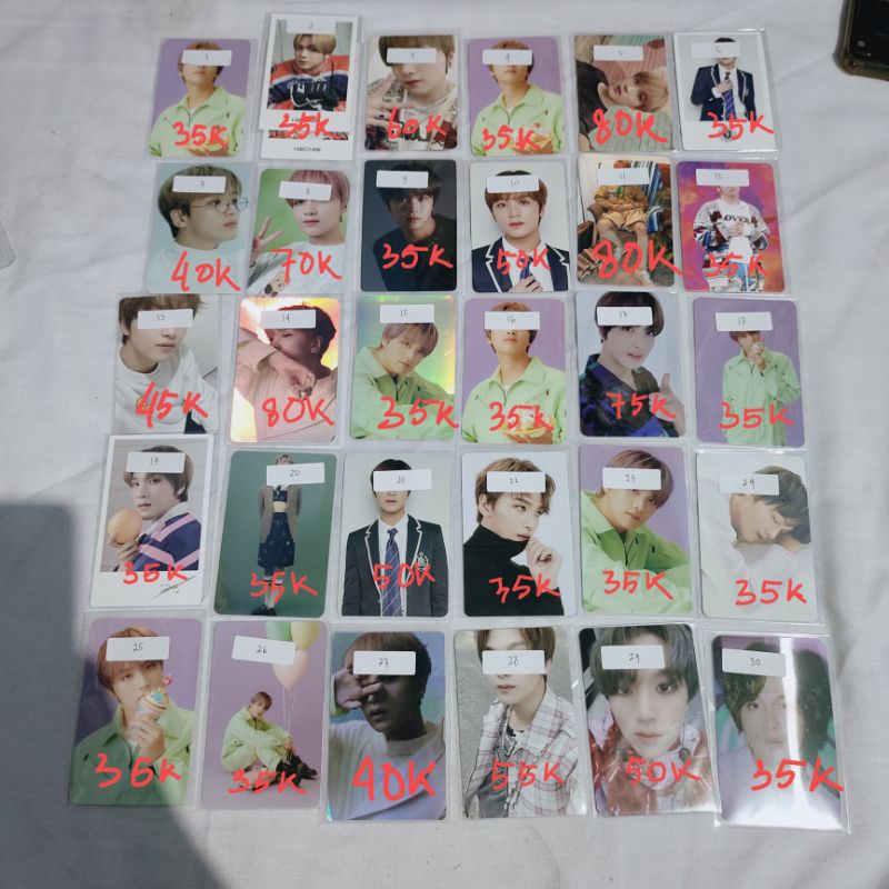 WTS READY STOCK PHOTOCARD HAECHAN SEASON GREETING 2021 NCT DREAM 127 SLOWACID BACK TO SCHOOL 2019 BE