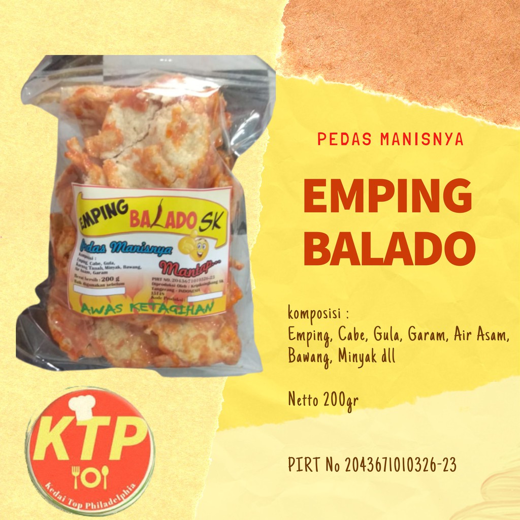 

Emping Balado MURAH dan ENAK