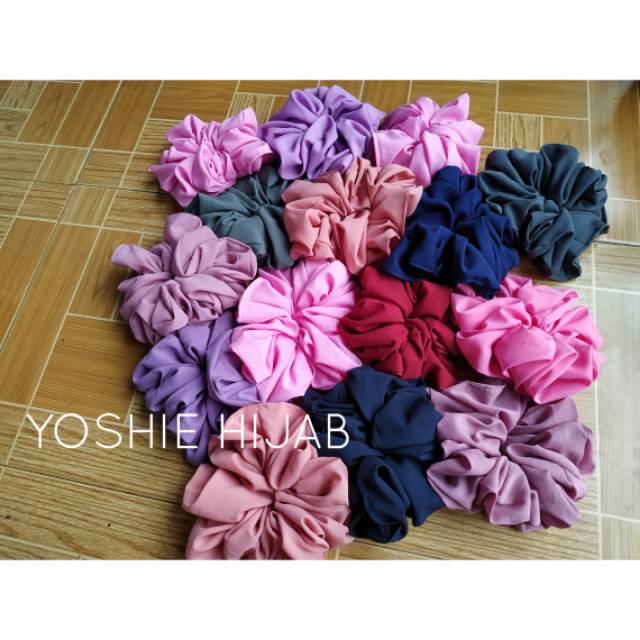 (JUMBO) SCRUNCHIE CEPOL HIJAB JUMBO IKAT RAMBUT CEPOL