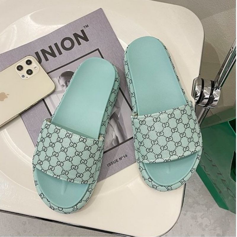 SLIP SANDAL GD MESH PRINTING SLIPPERS 001470