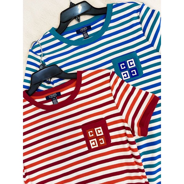 Chap* striped one pocket t shirt dres