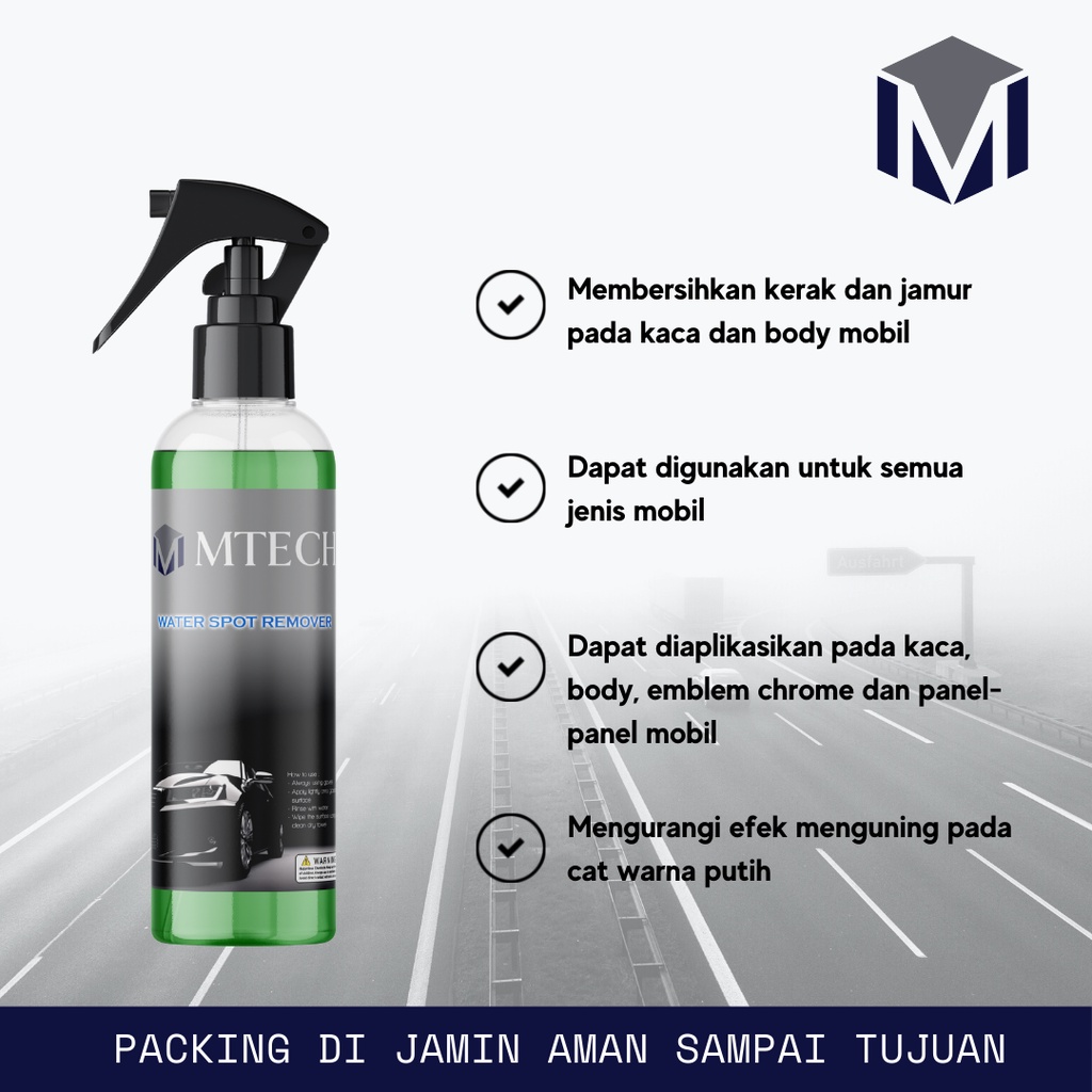 MTECH Waterspot Remover Pembersih Jamur Kaca Mobil Obat Jamur Kaca