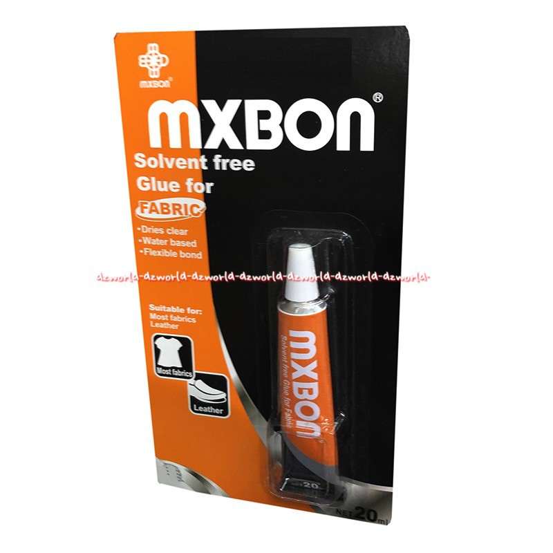 Mxbon Solvent Free Glue Fabric Dries Clear 50ml Lem Kain Mx Bon