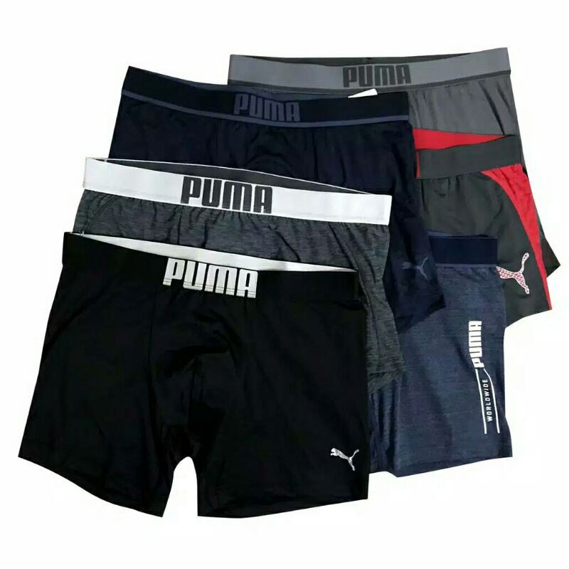 Boxer Puma Original Branded ( Paket  Isi 3 Pcs ) Warna Mix