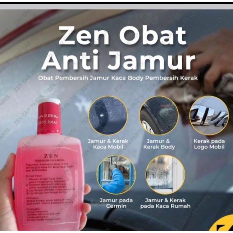 obat Cairan pembersih Jamur Kaca Mobil dan penghilang Kerak serbaguna 200ml