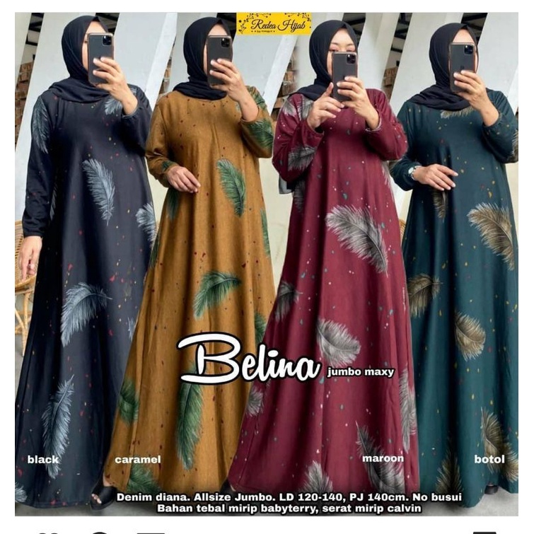 TAROSA Maxy - LD120 Gamis Denim Diana Jumbo Bigsize Oversize Bumil / Dialova Maxy / R.28 - 025-5769