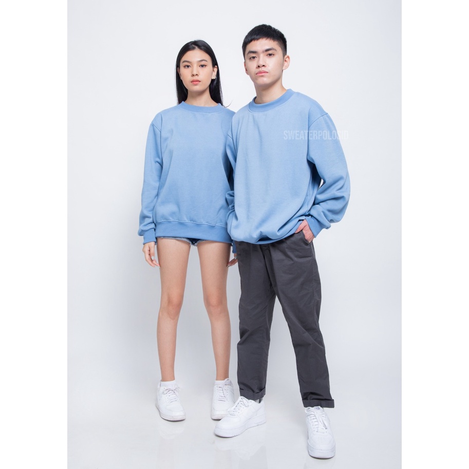 SWEATERPOLOSID  Basic Sweater Polos Size M - XXL( Pria & Wanita )-7