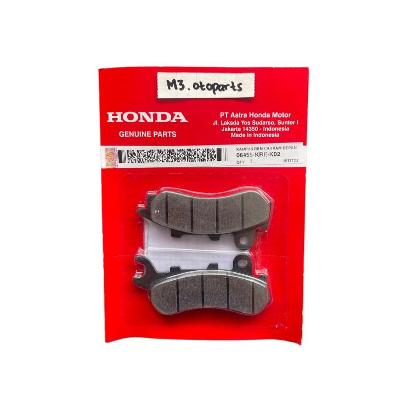 Kampas Rem Depan / Dispad Depan ADV, PCX | Asli AHM - 06455 KRE K02