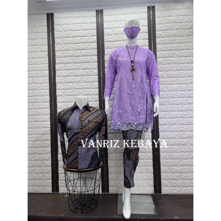 COUPLE KEBAYA / COUPLE KEBAYA TUNIK / BATIK COUPLE KEBAYA MODREN / KEBAYA COUPLE / BATIK COUPLE / KEBAYA COUPLE KEMEJA BATIK