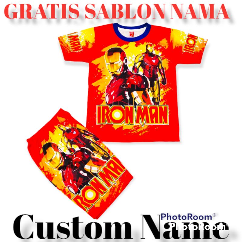 SETELAN BAJU IRON MAN