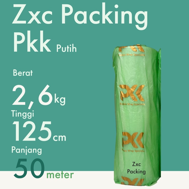 

PKK Bubblewrap 2,6 kg 2,6kg 50m x 125cm Plastik TEBAL BENING PUTIH