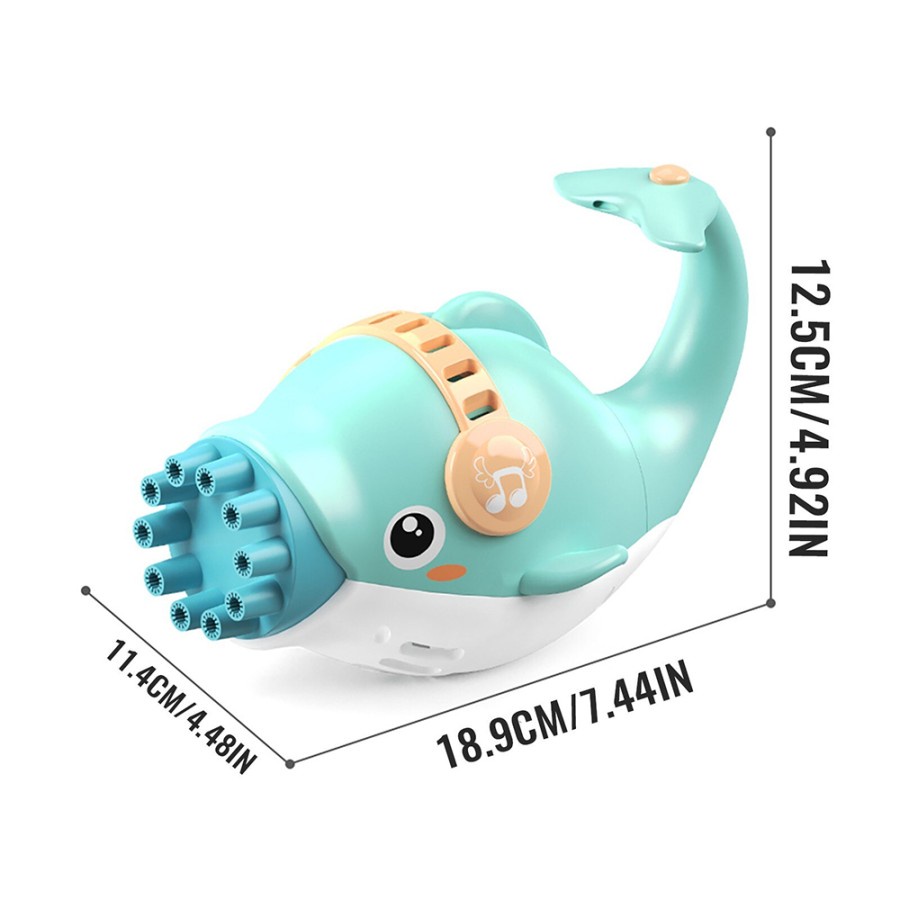 Mainan Gelembung Sabun Automatic Bubble Water Dolphin 10 Holes - RC102