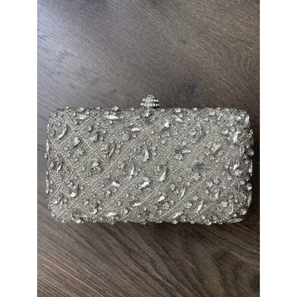 Clutch Forever New Tas Pesta Wanita Mewah Manik Diamond