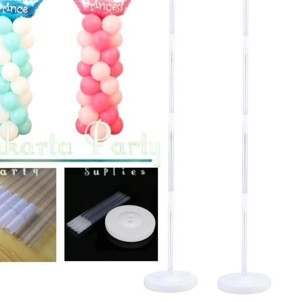 ❂ Standing Tiang + Tatakan Balon 90cm / Standing Balon / Tiang Balon ✤