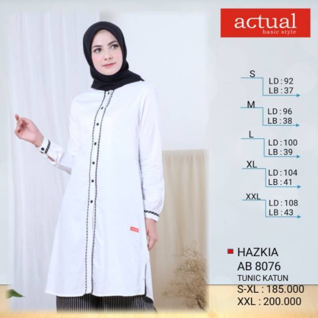 TUNIK HAZKIA AB8076  DAN KULOT IRISH AB3017 ACTUAL BASIC