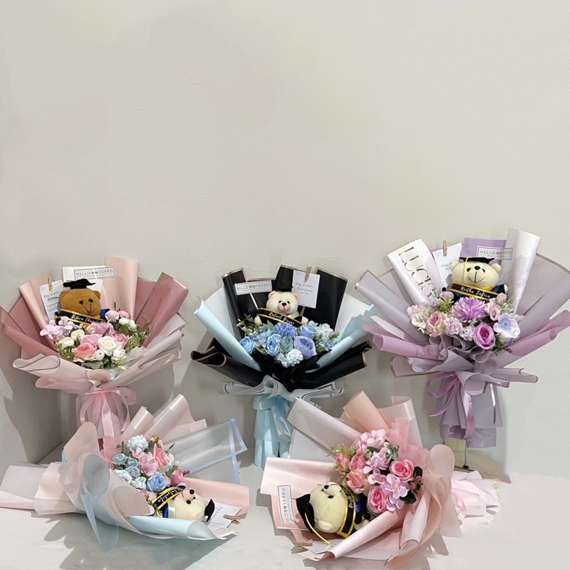 Buket Bunga Wisuda Graduation| Buket Boneka Wisuda Graduation