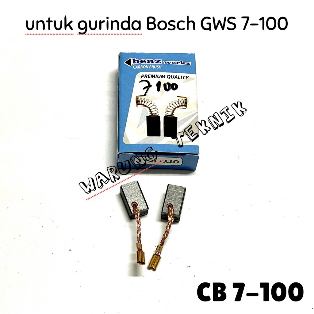 CARBON BRUSH CB 7-100 ARANG SPUL SEPUL KUL GURINDA BOSCH GWS7-100